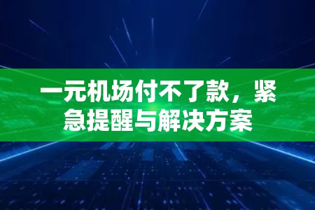 一元机场付不了款，紧急提醒与解决方案
