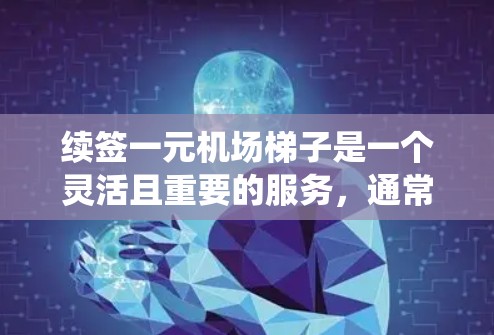 续签一元机场梯子是一个灵活且重要的服务，通常包括多种方式，如订单续签、订单号续签、机场在线续签系统等。以下是对这些续签方式的详细说明