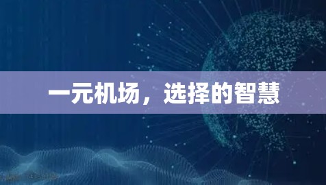一元机场，选择的智慧