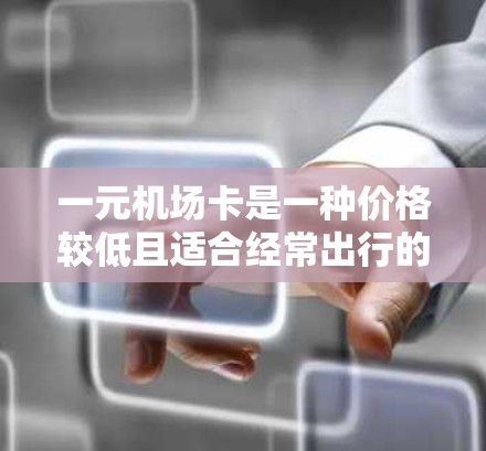 一元机场卡是一种价格较低且适合经常出行的用户使用的出行方式，通常通过机场或火车上的服务提供。以下是关于一元机场卡的详细分析