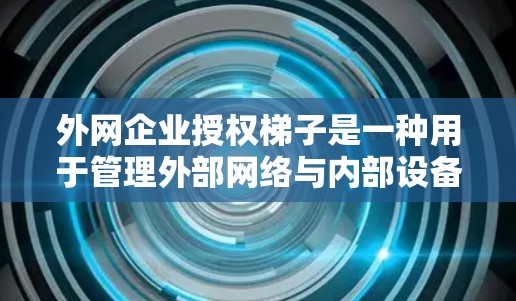 外网企业授权梯子是一种用于管理外部网络与内部设备连接的工具，帮助企业在外部网络上维护和管理内部网络设备。以下是对该工具的详细分析