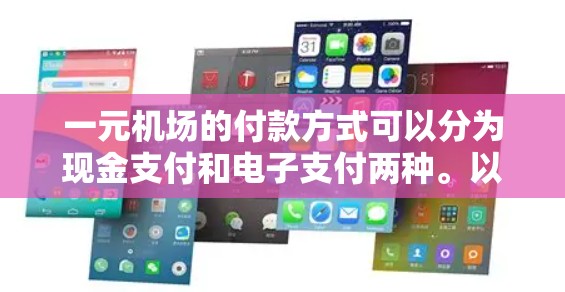一元机场的付款方式可以分为现金支付和电子支付两种。以下是详细的步骤指南