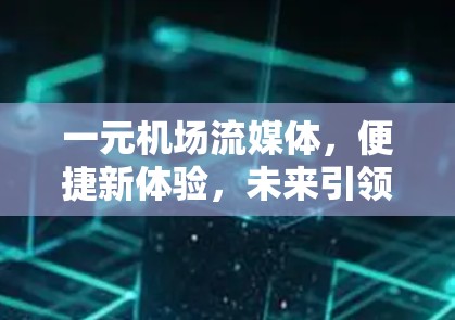 一元机场流媒体,便捷新体验,未来引领 一元机场流媒体,便捷新体验,未来引领