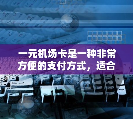 一元机场卡是一种非常方便的支付方式，适合经常去机场的用户。它不仅可以减少排队时间，还能节省费用。以下是一元机场卡的主要特点和注意事项